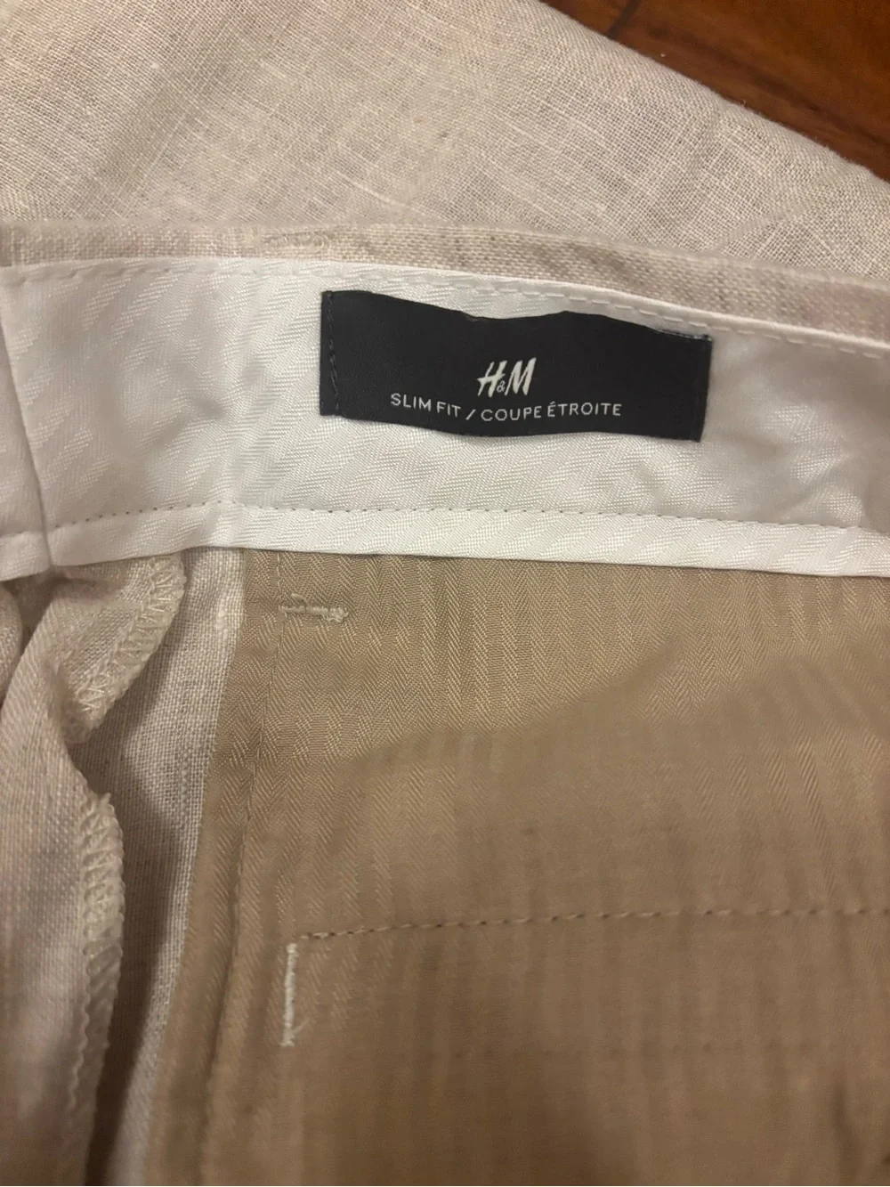 H&M Men's Slim Linen Blend Pants, $35 Retail